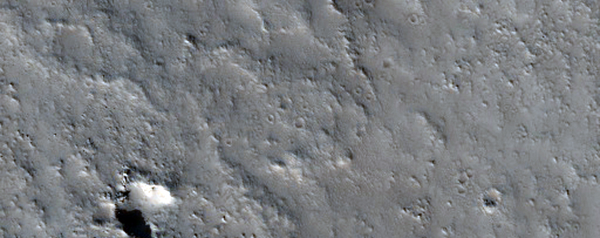 Crater Floor Features in Tempe Terra
