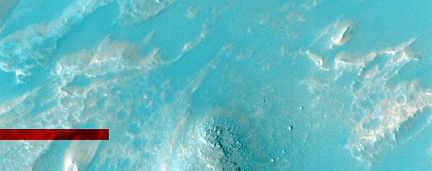Accumulation of Dark Material in Coprates Chasma
