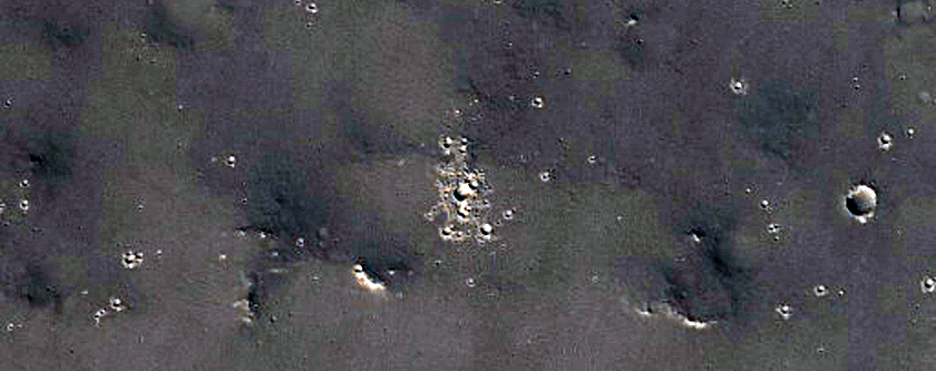 Lava Flow with Striking Thermal Contrast with Substrate Near Elysium Mons
