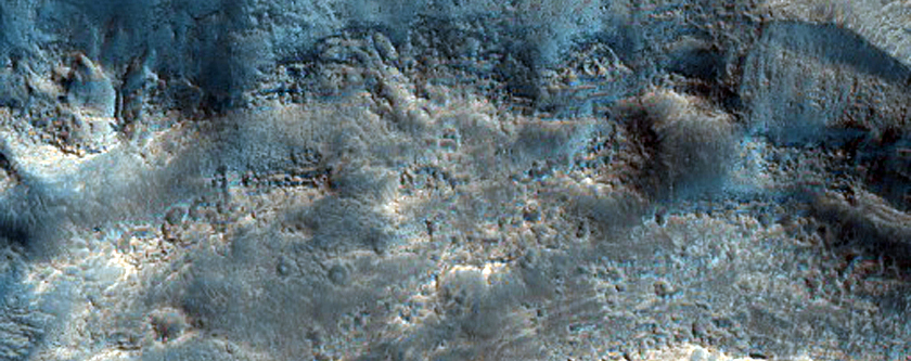 Craters with Steep Slopes in Cydonia Region
