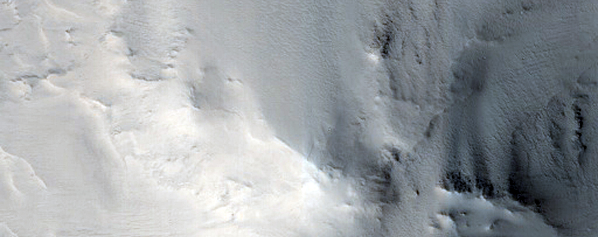 Central Peak of Impact Crater
