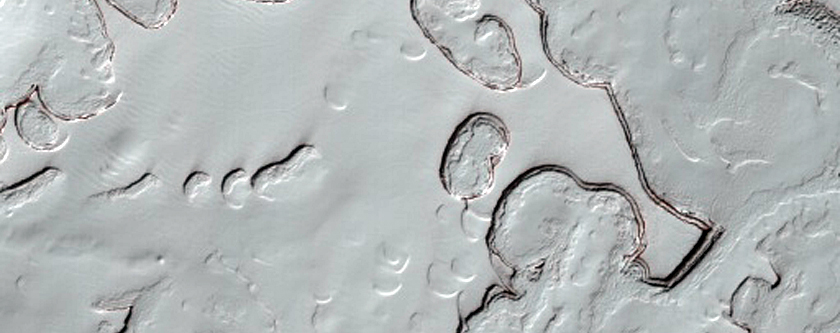 293-Meter Diameter Crater on South Polar Layered Deposits
