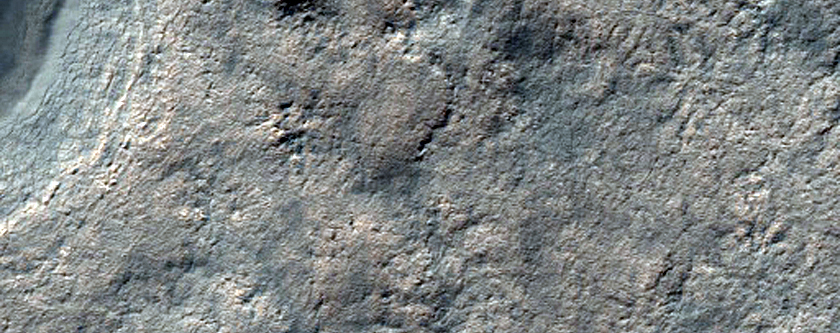468-Meter Diameter Crater on South Polar Layered Deposits
