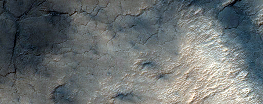 Spider on Edge of South Polar Layered Deposits
