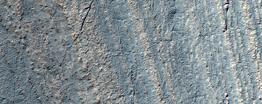 South Polar Layered Deposits Exposed on Northeast Wall of Promethei Chasma
