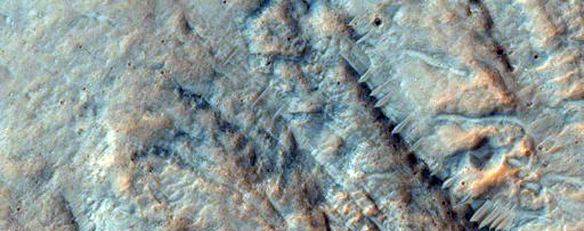 Landslide in Hesperia Planum
