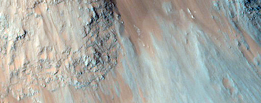 Slumps in Eos Chasma
