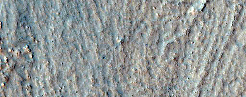 Crater with Flow-Like Fill
