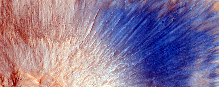 Monitor Slopes of Crater in Melas Chasma
