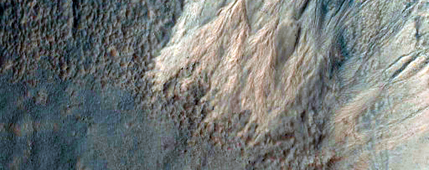 Gullies with Light-Toned Apron Material Near Atlantis Chaos

