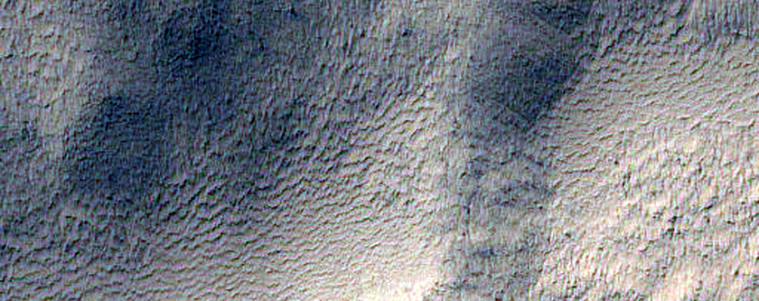 Terreng i Mcmurdo-krateret