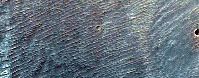 Possible Landslide in Crater