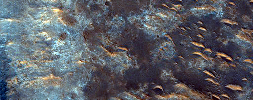 Large Valley in Libya Montes
