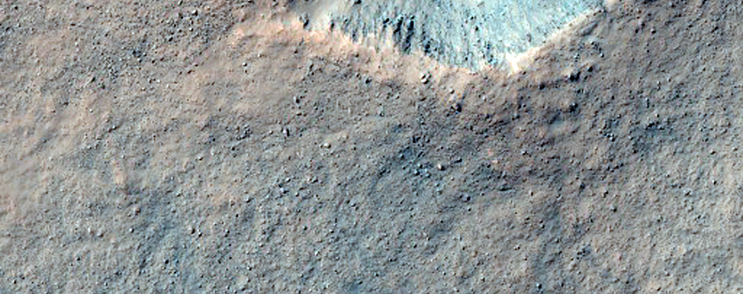 Monitor Slopes of Fresh 1-Kilometer Crater
