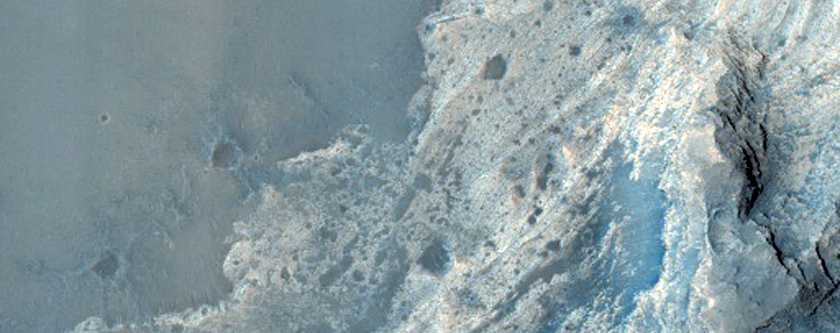Osservazione di pendii in cratere Wislicenus