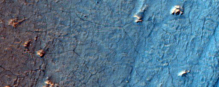 Flows in North Argyre Planitia Rim
