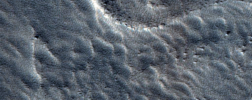 Flows along Mesa in Protonilus Mensae
