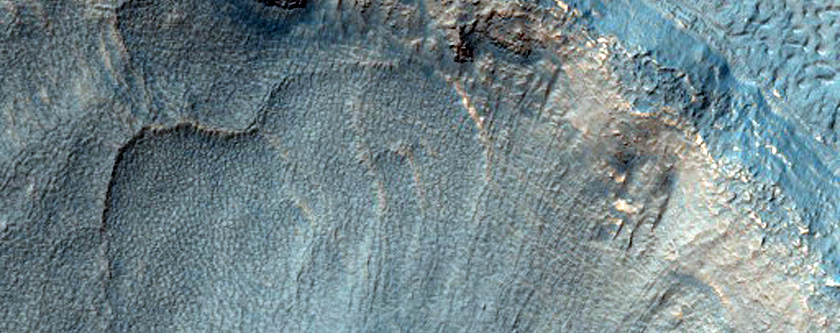 Flows in Adjacent Craters in Promethei Terra
