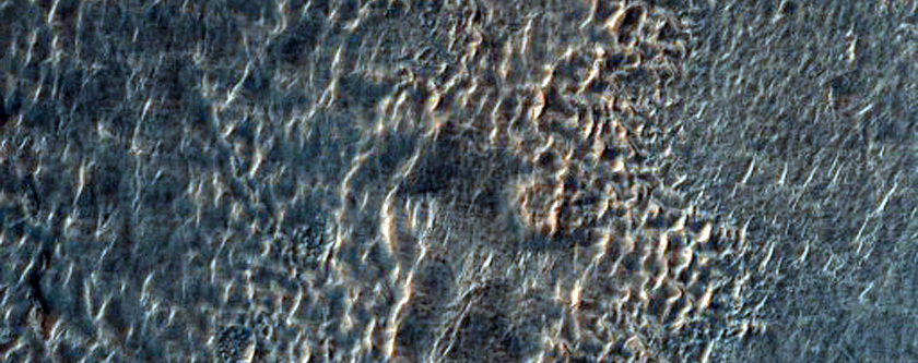 Central Pit of an Impact Crater

