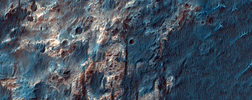Floor of Uzboi Vallis Near Nirgal Vallis

