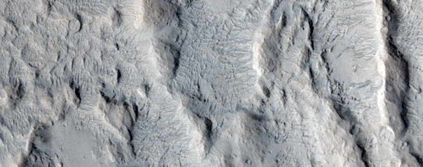 Crater on Edge of Gigas Sulci
