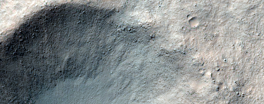 Small Crater on Floor of Slipher Crater
