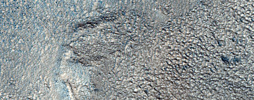 Exposed Cross Section of Flow in Phlegra Montes
