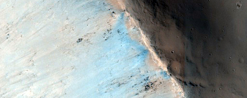 Rocky Crater Wall
