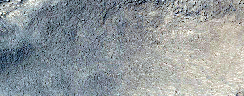 Gullies and Flow Features along Crater Wall in Eastern Hellas Region