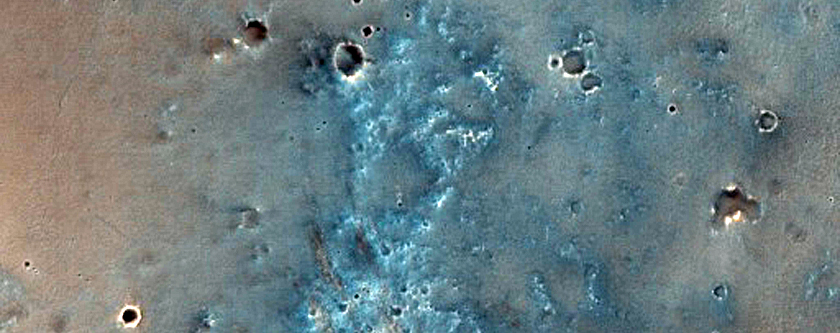 Channel System Near Airy Crater
