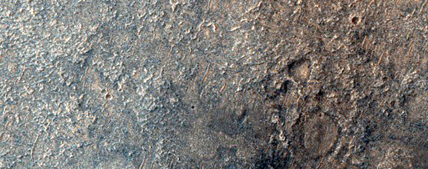 Mounds West of Schiaparelli Crater
