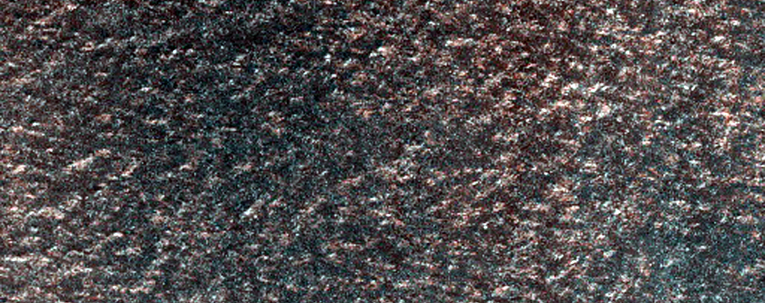 Contact between Different Deposits in North Polar Region
