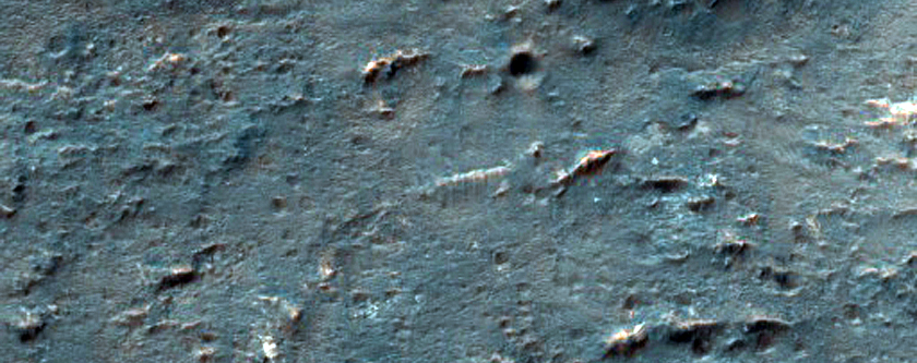 Diverse Minerals in Crater Ejecta
