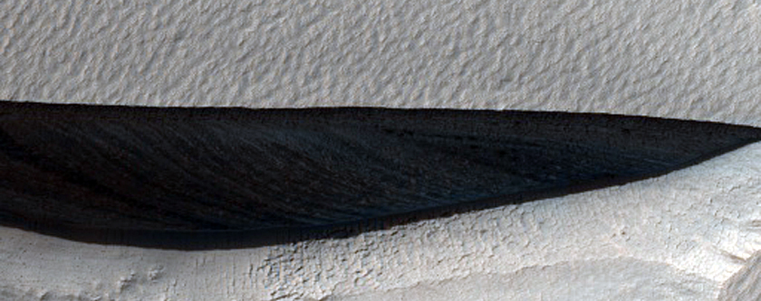 Scarp in Mantling Material