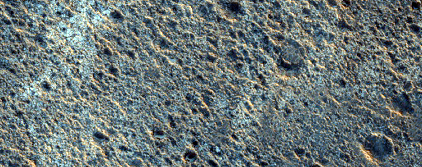 Contact between Diverse Geologic Units in Acidalia Planitia
