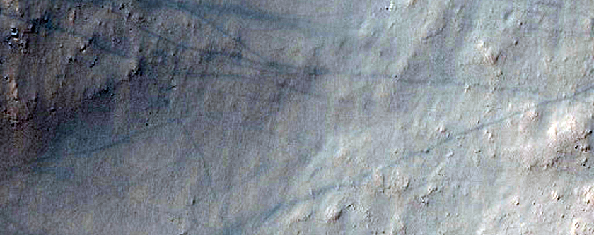 Central Structure of Impact Crater in Terra Cimmeria
