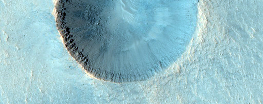 Crater with Steep Slopes