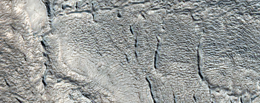 Lines of Pits Near Mareotis Fossae
