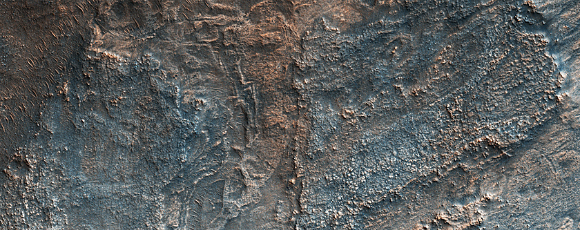 Crater Fill in Northwest Hellas Planitia
