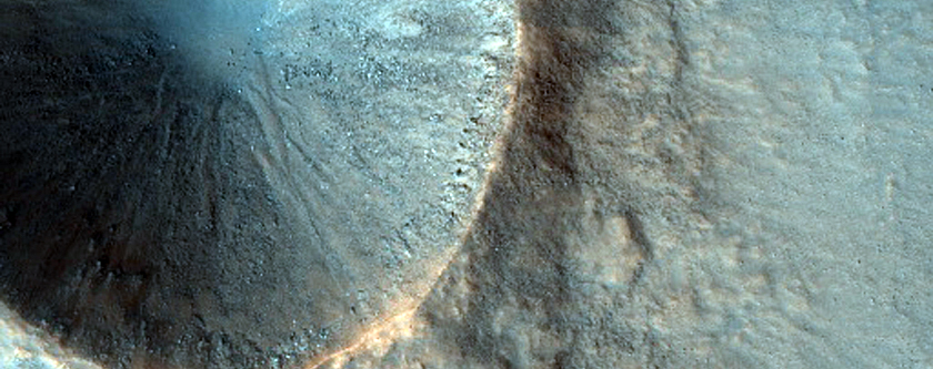Infrared-Distinct Crater 
