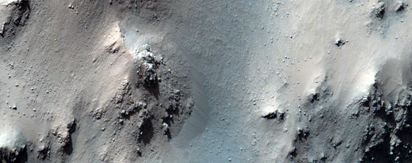 Central Peaks in Horowitz Crater