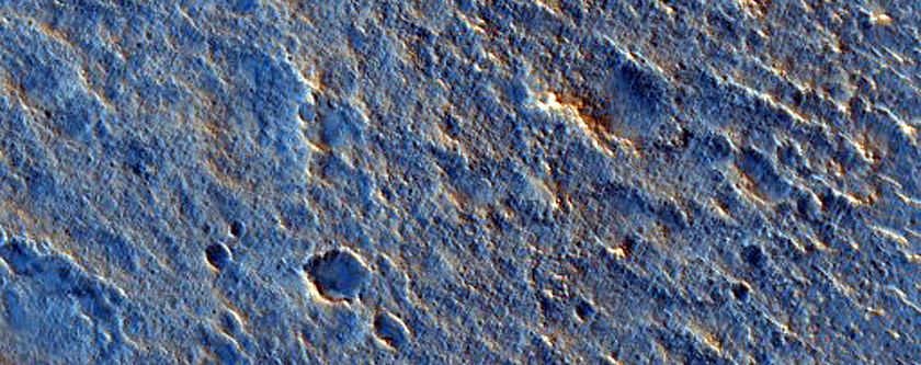 Troughs with Axial Ridges in Acidalia Planitia
