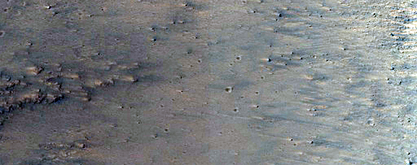Channels in Chaotic Terrain Near Head of Ravi Vallis
