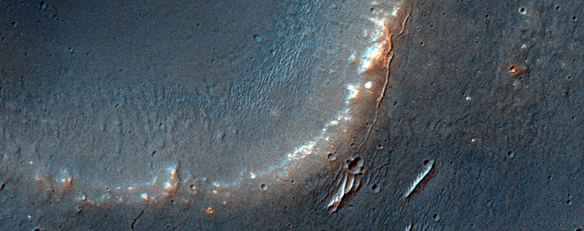 Crater with Dark and Bright Ejecta