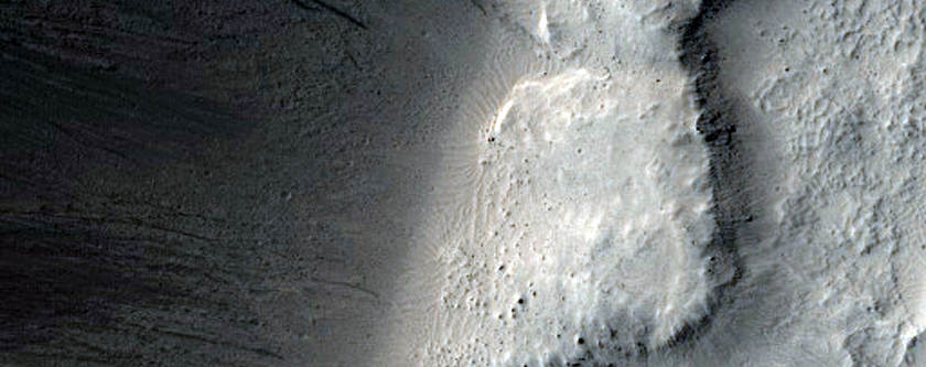 Western Region of Gratteri Crater Interior
