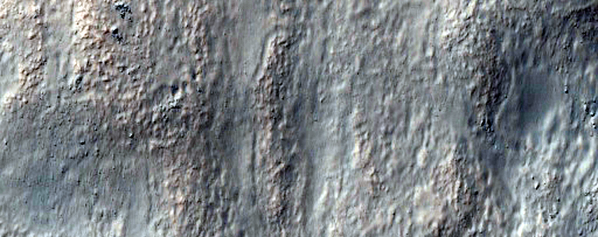 Sedimentary Fans in Crater
