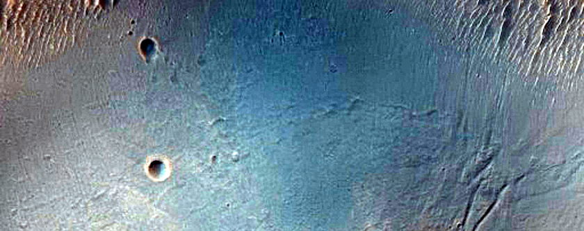 Alluvial Fans in Crater in Claritas Fossae
