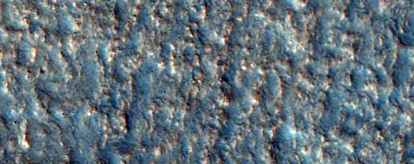 Small Channels in Lyot Crater
