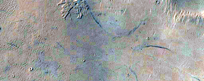 Possible Gullies in Crater Wall
