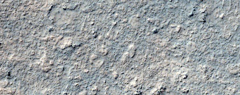 Central Structure of Impact Crater in Noachis Terra
